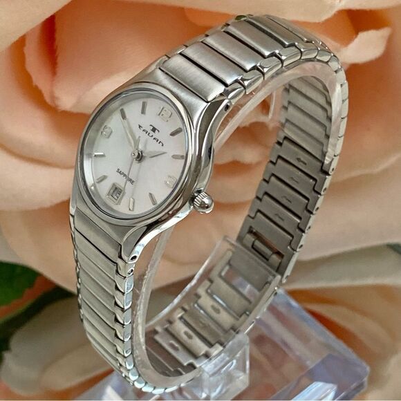 Tavan Swiss Quartz Stainless Steel Watch Mother of Pearl Dial - Picture 5 of 16